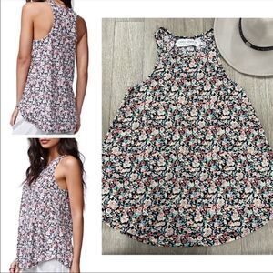NWOT Gypsy Warrior Racerback Ribbed Floral Tank
